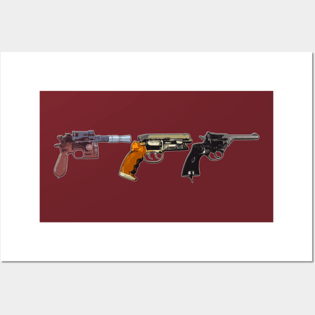 Harrison Ford's Firearms Wall Art by HIDENbehindAroc